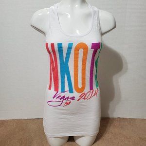 NKOTB top Large Vegas 2014 sleeveless tank graphic concert tour band merch